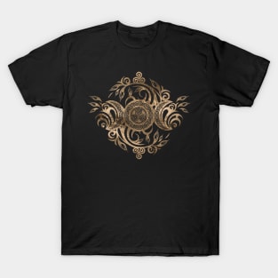 Triple Moon Ornament with Triskelion T-Shirt